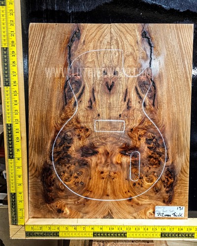 Elm burl guitar - burl,