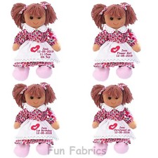 Personalised Rag Doll New Baby