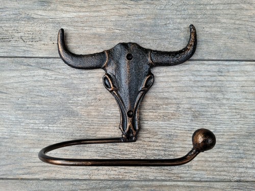 Iron toilet paper holder - toilet,
