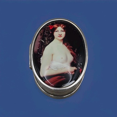 Vintage sterling silver oval - sterling,