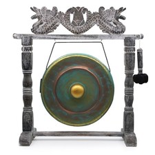 Gong 50cm Large Metal Green