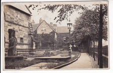 An Early Real Photo Post Card of Churchyard and Vicarage, Leek. Staffordshire