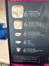 dinner set for 6 - square - 30