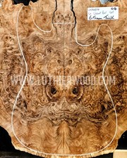 5A Walnut Burl Guitar Top Set