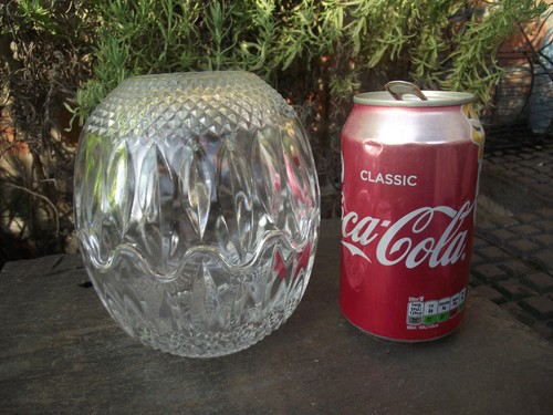 Vtg crystal cut glass - cut,
