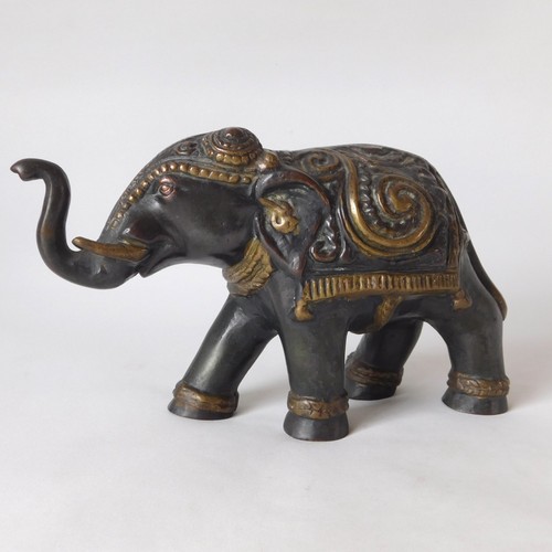 Bronze indian elephant - bronze,
