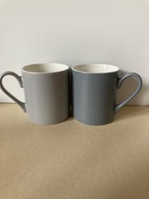 Waitrose Grey Set Espresso Small Coffee Mugs x 2