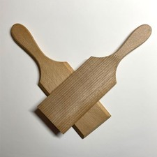 Pair of Traditional Wooden Butter Pats. 