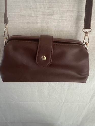 Retro dark brown doctor bag - brown,
