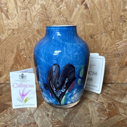 Vintage caithness crystal vase - caithness,
