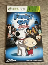 Family Guy Back to the Multiverse Xbox 360 Manual ONLY