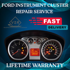 FORD FOCUS, C-MAX, KUGA, S-MAX INSTRUMENT CLUSTER CLOCKS REPAIR SERVICE WARRANTY