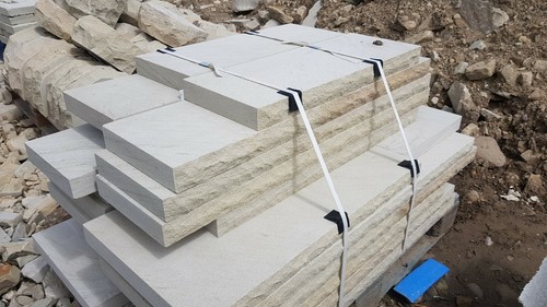 Dressed edge sawn coping - edge,