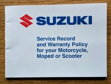 Suzuki DRZ 400S Service Record and Warranty booklet
