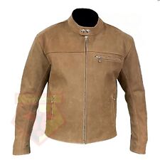 Mens Brown Distressed Leather