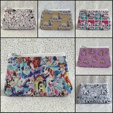 Small Card Coin Purse Zip Bag Vinyl Cartoon Dogs 101 Dalmations, Lady & Tramp
