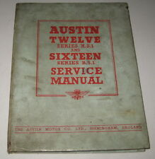 Workshop Manual Austin Twelve