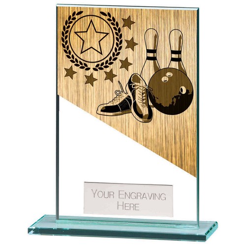 Ten pin bowling trophies - ten,