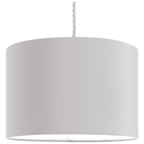 Grey drum lampshade 30cm - grey,