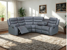 Recliner Corner Sofa Roma Grey