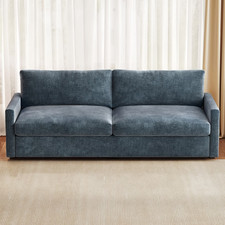 2-Seater Sofa Bed - Blue-Grey