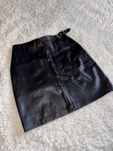 Next black faux leather mini - next,