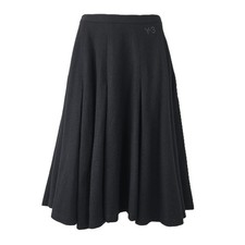 STUNNING WOMENS Y-3 YOHJI YAMAMOTO ADIDAS PURE WOOL FULL MIDI SKIRT BLACK L 14