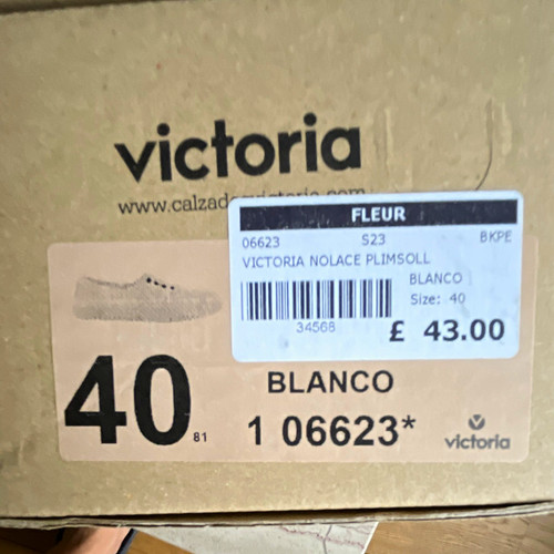 Victoria nolace plimsoll - plimsoll, white