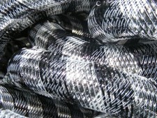 BLACK SILVER METALLIC STRIPE