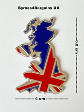 Car Badge Sticker Decal UK Shape Flag Union Jack Small Metal aluminium UK seller
