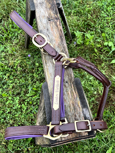 Leaders leather halter - 1",