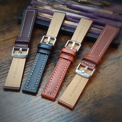 Genuine leather watch strap - genuine,