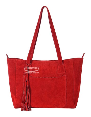 Women suede real leather bag - real,