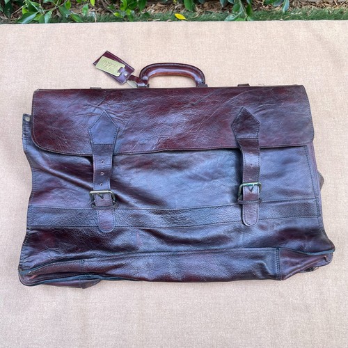 Vintage leather garment suit - leather,