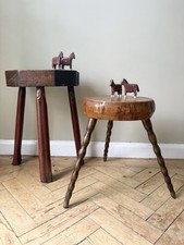 Antique primitive side tables - antique,