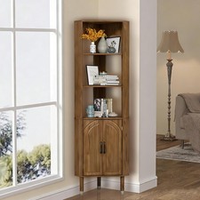 Tall Corner Cabinet, Farmhouse