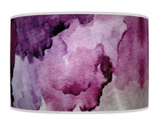 Purple Plum Watercolor Abstract Lampshade Handmade Pendant Lamp Shade #189