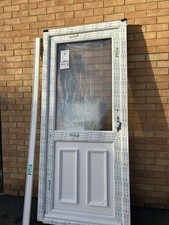 UPVC Double Glazed Door White