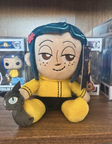 Coraline and cat plush doll - and,