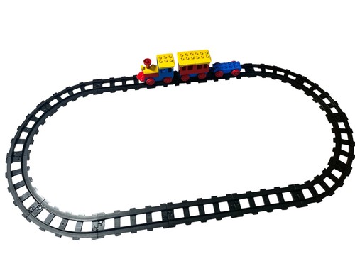 Lego duplo black railway - lego, track