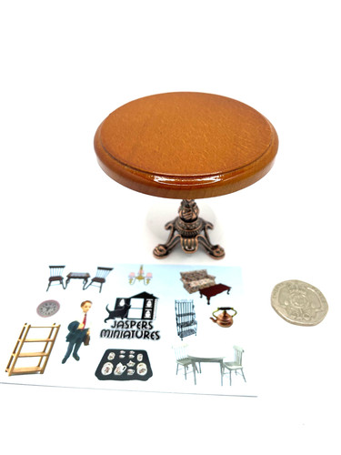 Dolls house side - side, walnut