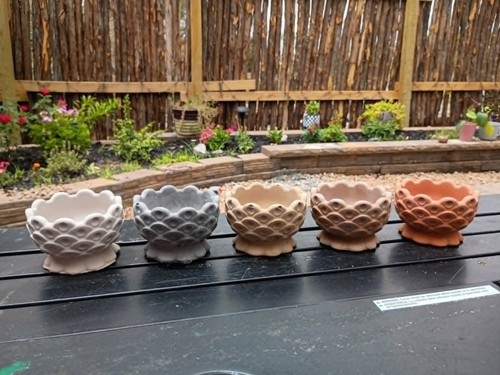 Handmade concrete planter pot