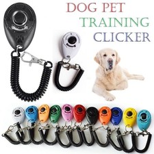 2 Pack Pet Puppy School Training Teaching AID Obedience Tool Dog Clicker Trainer