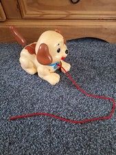 Fisher Price Pull Along Toy Brown Dog