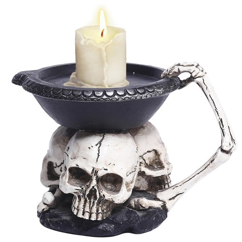 Halloween resin candle - resin,