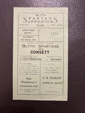 15.10.1955. Blyth Spartans v Consett, (North Eastern League).