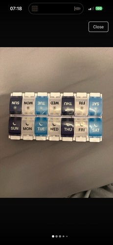 Day pill box organiser - organiser, am/pm