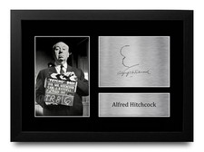 Alfred Hitchcock Psycho Gift Idea Framed Autograph Picture Print to Movie Fans