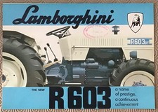 LAMBORGHINI R603 Tractor Agricultural Sales Leaflet c1974