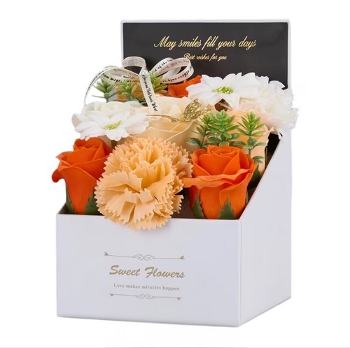 Soap flower gift box rose - soap,